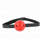 KINK - SIMPLICITY RED BREATHABLE BALL GAG 4.5CM 62 x 1.5CM